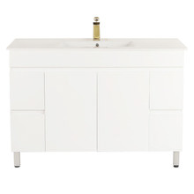 120cm Bianca 2 Door Freestanding Vanity with Basin